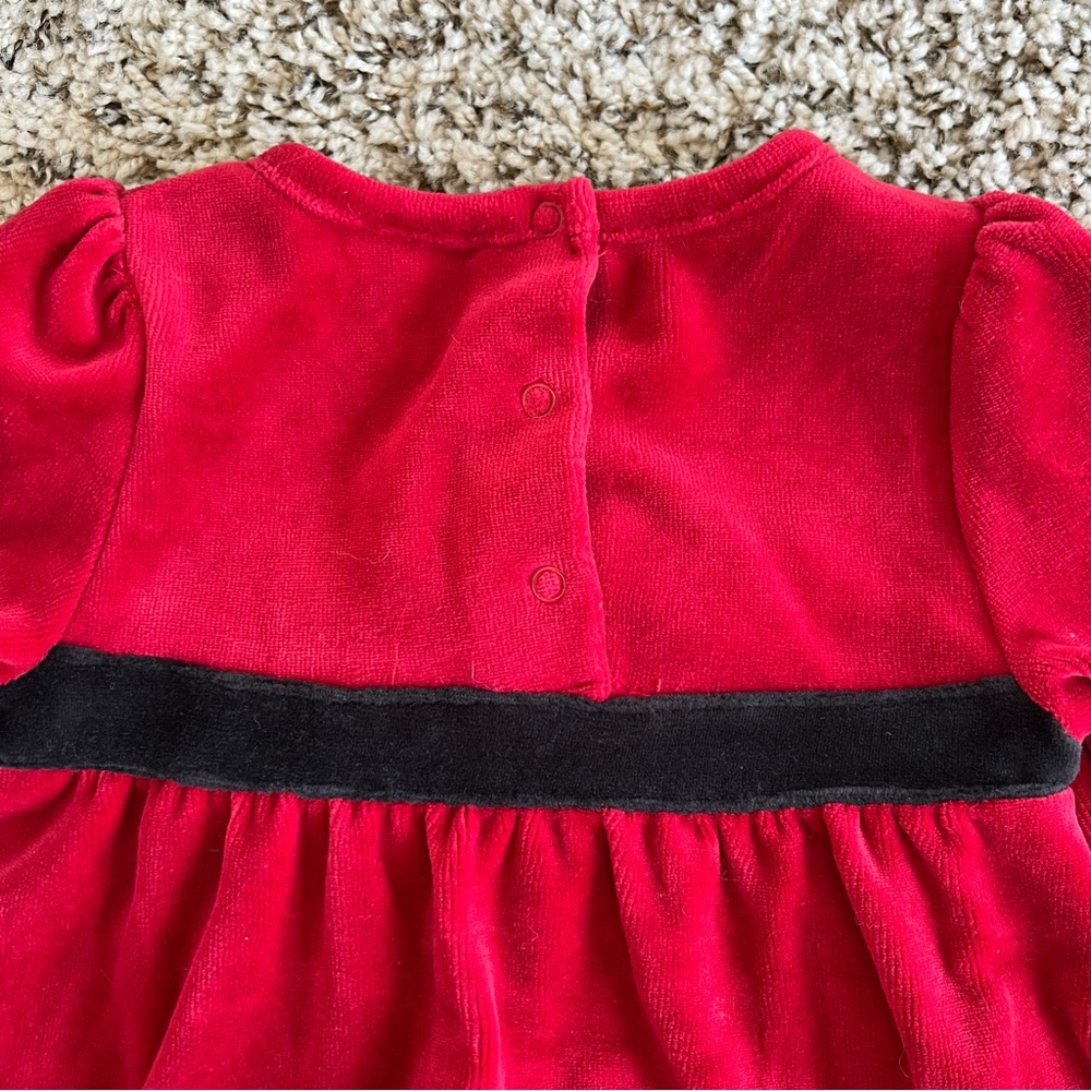 Cat & Jack Red Christmas 2 piece outfit. Size 3-6 months. Top and pants. NWT - Picture 9 of 9